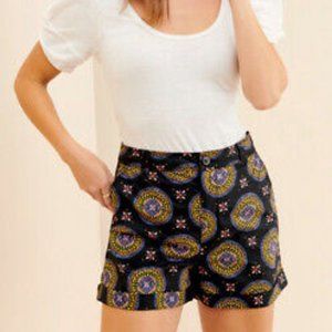 NWT Anthropologie Maeve Black Motif Shorts
